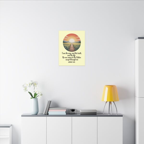 Model of I Am the Way and the Truth Christian Canvas Wall Art - John 14:6 14