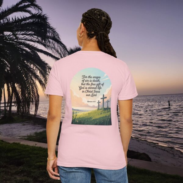 Model of Free Gift of God is Eternal Life Christian T-Shirt - Romans 6:23 62