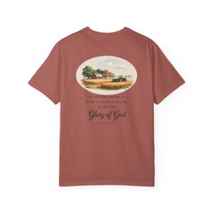 Christian Farmer T-Shirt 1 Corinthians 10:31 -  Do All to the Glory of God - Image 22
