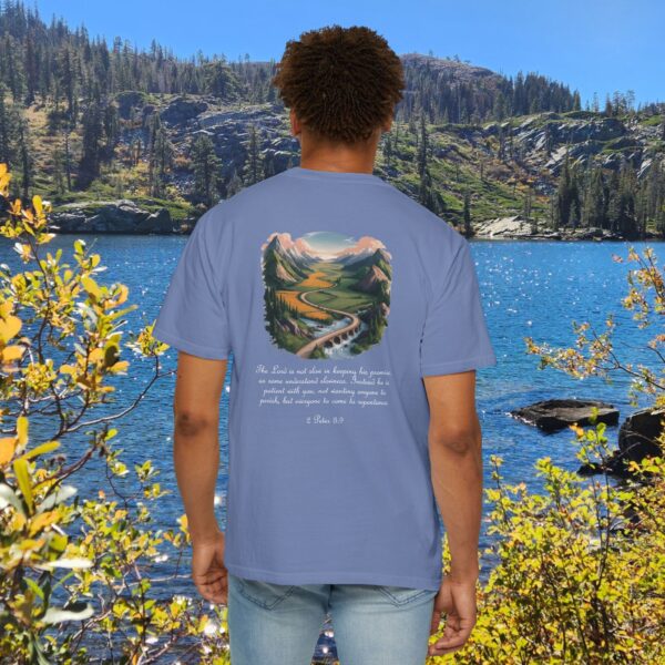 The Lord is Not Slow in Keeping His Promises Christian T-Shirt - 2 Peter 3:9 33 Model of The Lord is Not Slow in Keeping His Promises Christian T-Shirt - 2 Peter 3:9 32