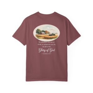 Christian Farmer T-Shirt 1 Corinthians 10:31 -  Do All to the Glory of God - Image 8