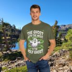 Model of Halloween Christian T-Shirt - The Holy Ghost with The Most Funny Tee 104