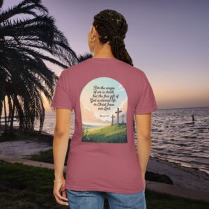 Free Gift of God is Eternal Life Christian T-Shirt - Romans 6:23 - Image 38