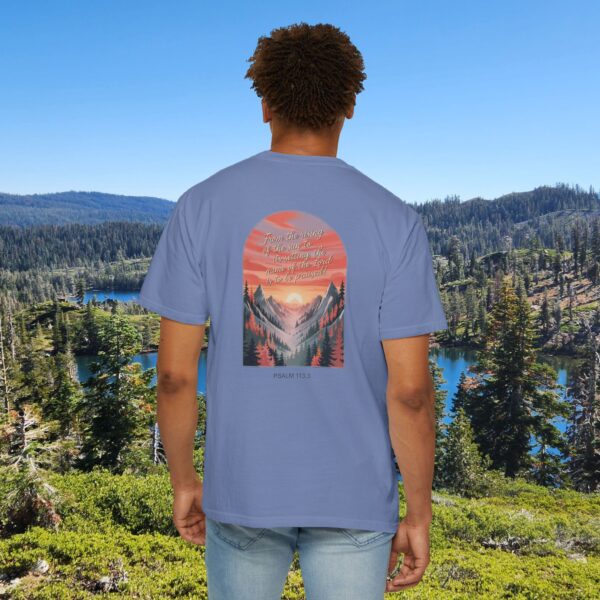 Model of From the Rising of the Sun to Its Setting Praise the Lord Christian T-Shirt - Psalm 113:3 36