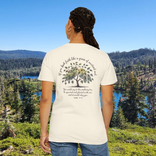 Model of Faith Like a Grain of Mustard Seed Christian T-Shirt - Luke 17:6 12