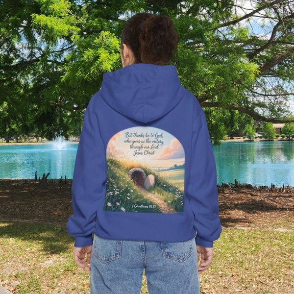Model of Thanks Be To God Christian Hoodie - Easter Resurrection Hoodie 1