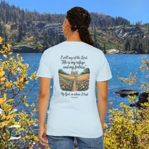 The Lord is My Refuge Christian T-Shirt - Psalm 91:2 - Image 16