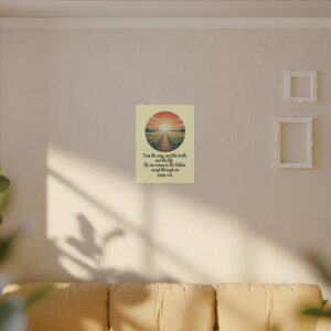 I Am the Way and the Truth Christian Canvas Wall Art - John 14:6 - Image 7