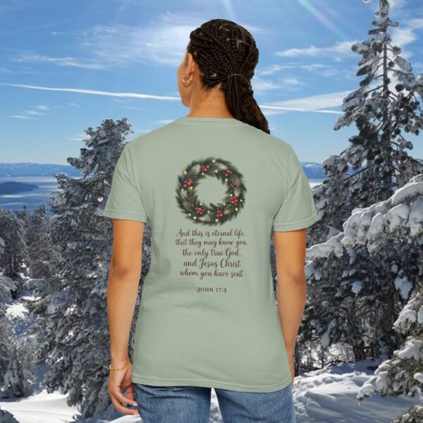 Model of They May Know You Christian T-Shirt - John 17:3 26