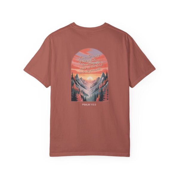 Model of From the Rising of the Sun to Its Setting Praise the Lord Christian T-Shirt - Psalm 113:3 76