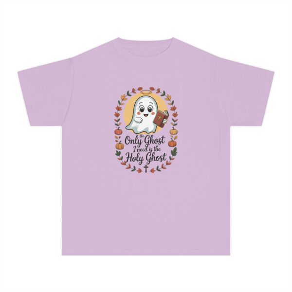 Model of The Only Ghost I Need is the Holy Ghost Kids Christian T-Shirt 26