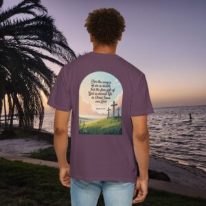 Free Gift of God is Eternal Life Christian T-Shirt - Romans 6:23 - Image 34