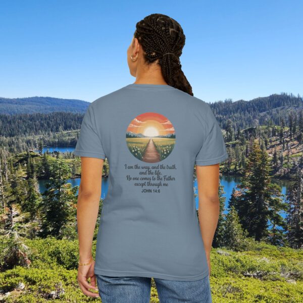 Model of Inspired by the Words of Jesus John 14:6 Christian T-Shirt 50