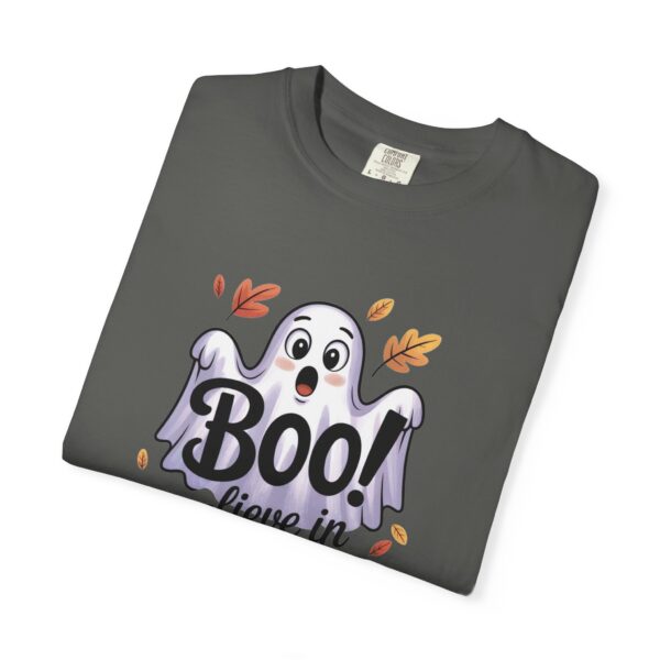 Model of Boo-lieve in Jesus Adorable Ghost Christian T-Shirt 60