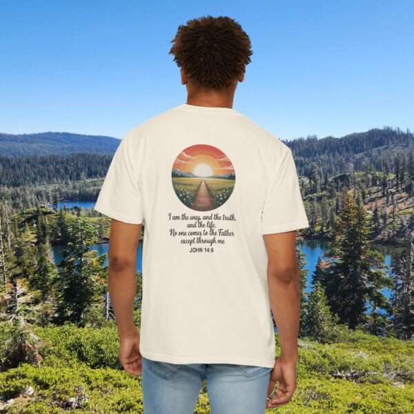 Model of Inspired by the Words of Jesus John 14:6 Christian T-Shirt 6
