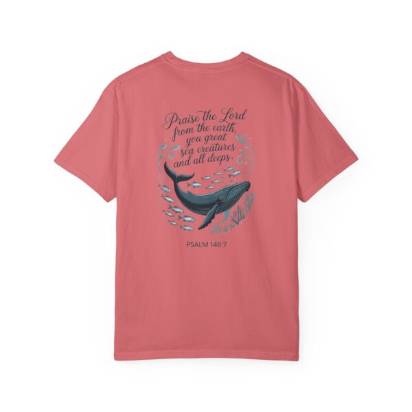 Model of Praise the Lord from the Earth Christian T-Shirt - Psalm 148:7 58