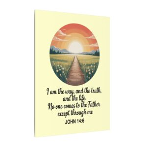 I Am the Way and the Truth Christian Canvas Wall Art - John 14:6 - Image 6