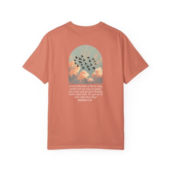 Look at the Birds of the Air Christian T-Shirt - Matthew 6:26 17 Model of Look at the Birds of the Air Christian T-Shirt - Matthew 6:26 16