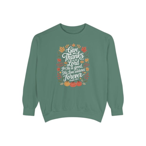 Model of Give Thanks to the Lord Christian Sweatshirt 36