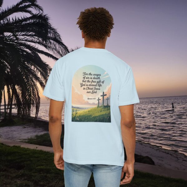 Model of Free Gift of God is Eternal Life Christian T-Shirt - Romans 6:23 36