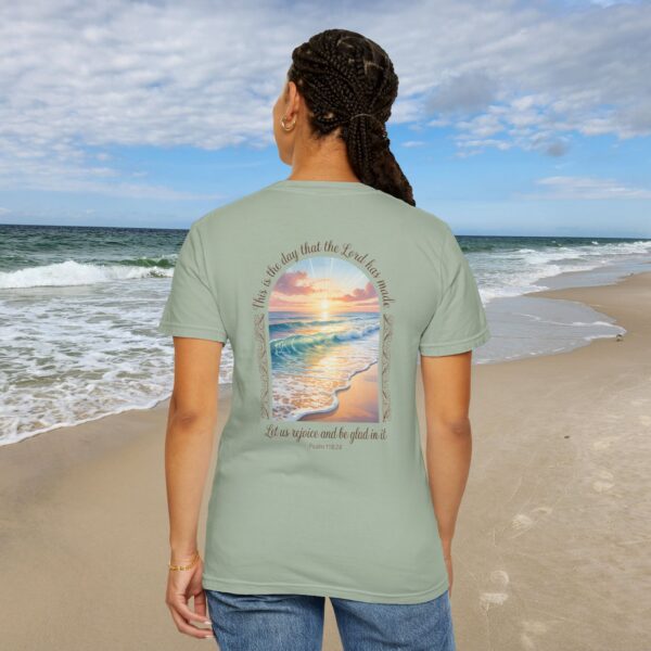 Model of The Day the Lord Has Made Christian T-Shirt - Psalm 118:24 20
