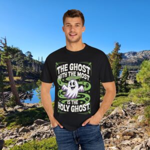 Halloween Christian T-Shirt - The Holy Ghost with The Most Funny Tee - Image 10