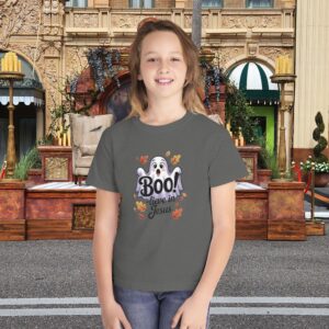 Boo-lieve in Jesus Kids Tee – Fall Christian Shirt Sizes XS to XL - Image 9