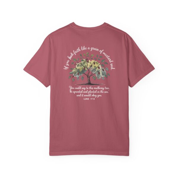 Model of Faith Like a Grain of Mustard Seed Christian T-Shirt - Luke 17:6 4