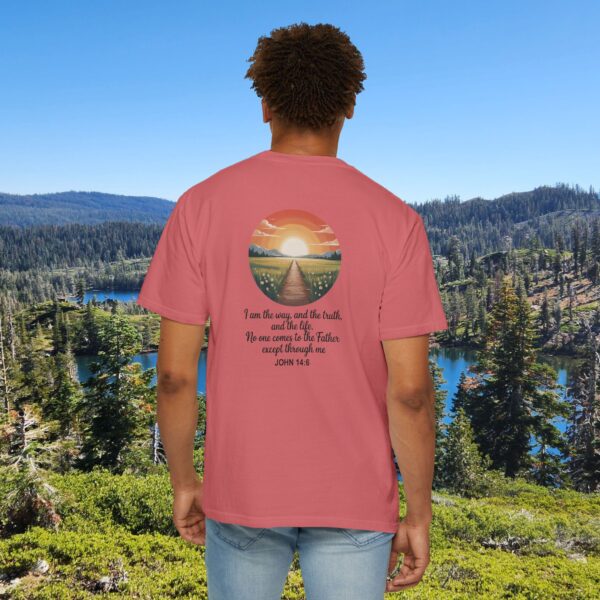 Model of Inspired by the Words of Jesus John 14:6 Christian T-Shirt 66