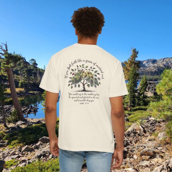 Model of Faith Like a Grain of Mustard Seed Christian T-Shirt - Luke 17:6 14