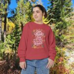 Model of Give Thanks to the Lord Christian Sweatshirt 84