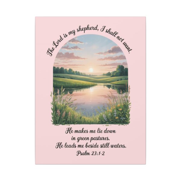 Model of The Lord is My Shepherd Christian Canvas Wall Art - Psalm 23 8
