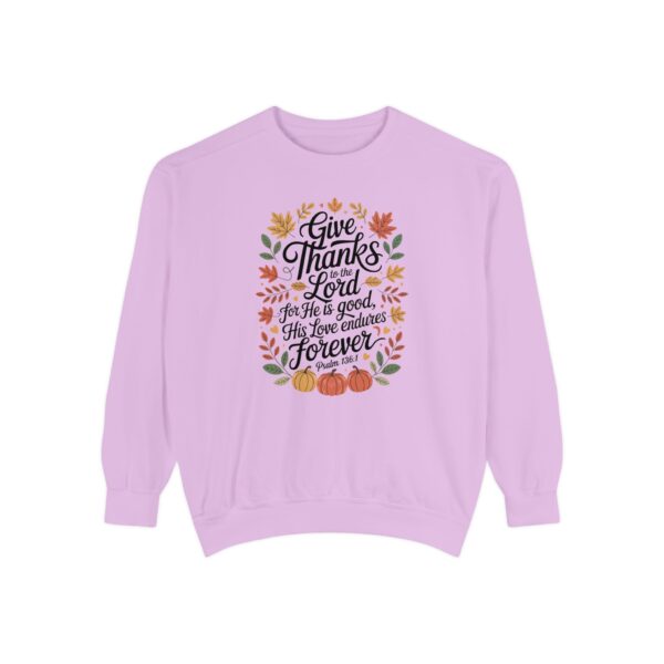 Model of Give Thanks to the Lord Christian Sweatshirt 54