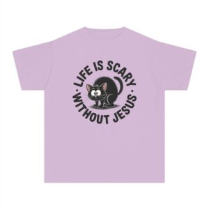 Life is Scary Youth Midweight Tee - Image 22
