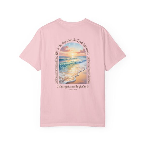 Model of The Day the Lord Has Made Christian T-Shirt - Psalm 118:24 2