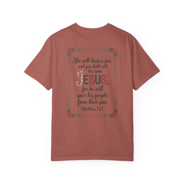 Model of You Shall Call His Name Jesus Christian T-Shirt - Matthew 1:21 46