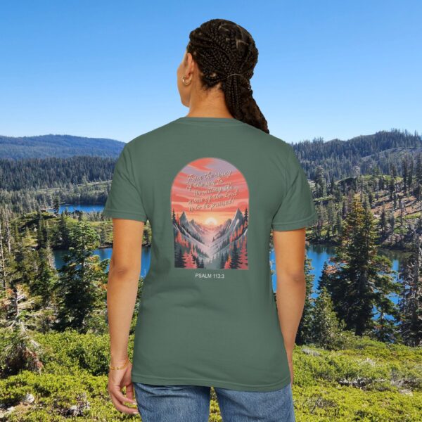 Model of From the Rising of the Sun to Its Setting Praise the Lord Christian T-Shirt - Psalm 113:3 32