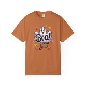 Boo-lieve in Jesus Adorable Ghost Christian T-Shirt - Image 24