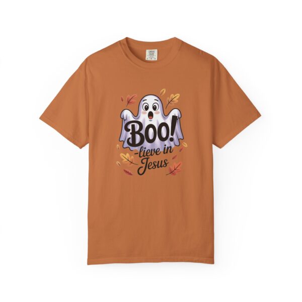 Model of Boo-lieve in Jesus Adorable Ghost Christian T-Shirt 46