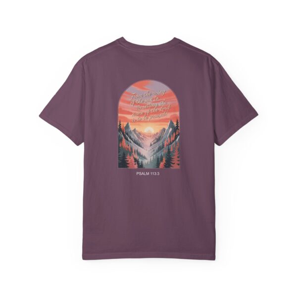 Model of From the Rising of the Sun to Its Setting Praise the Lord Christian T-Shirt - Psalm 113:3 70