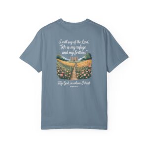 The Lord is My Refuge Christian T-Shirt - Psalm 91:2 - Image 27
