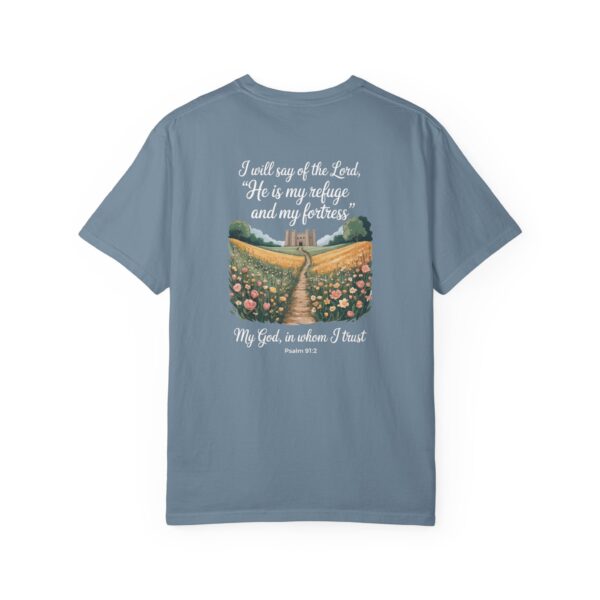 Model of The Lord is My Refuge Christian T-Shirt - Psalm 91:2 52