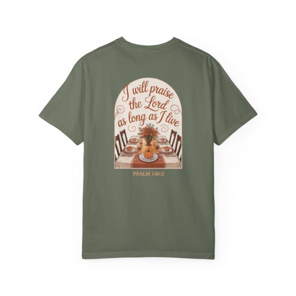 Model of I Will Praise the Lord as Long as I Live Christian T-Shirt - Psalm 146:2 Thanksgiving Tee 28