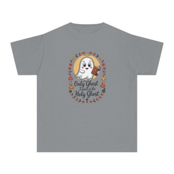 Model of The Only Ghost I Need is the Holy Ghost Kids Christian T-Shirt 22