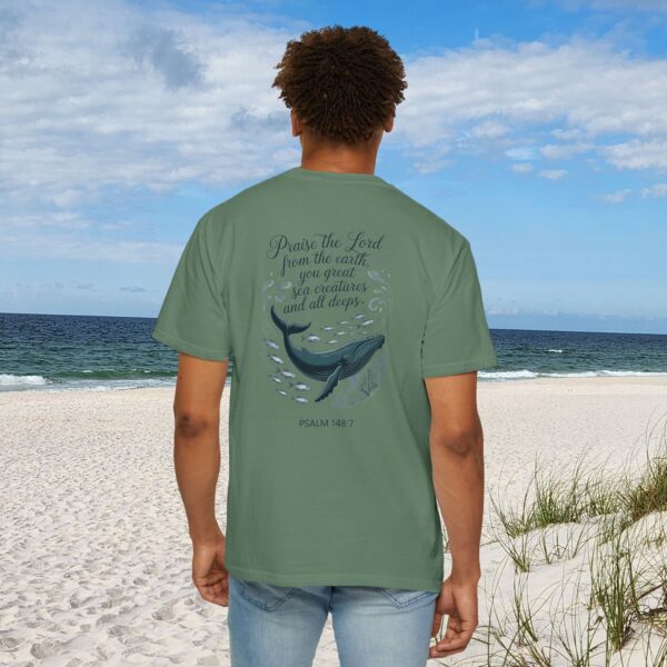 Model of Praise the Lord from the Earth Christian T-Shirt - Psalm 148:7 30