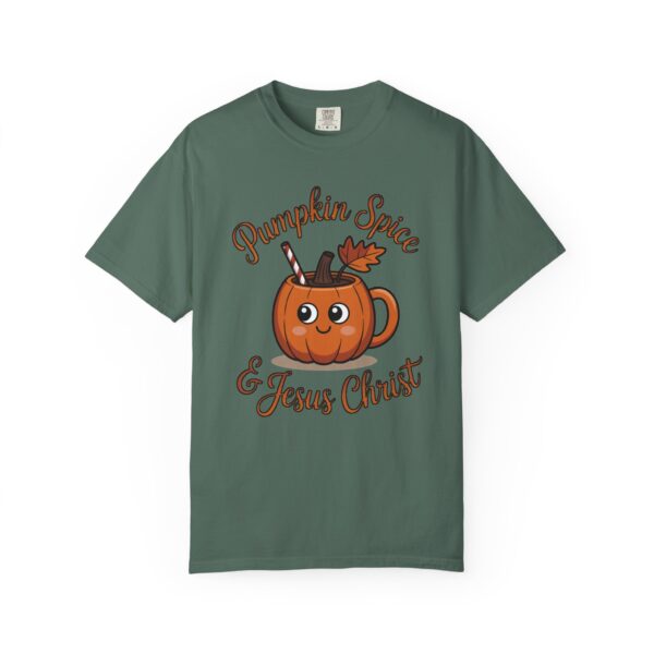 Model of Pumpkin Spice & Jesus Christ Fall Christian T-Shirt 38