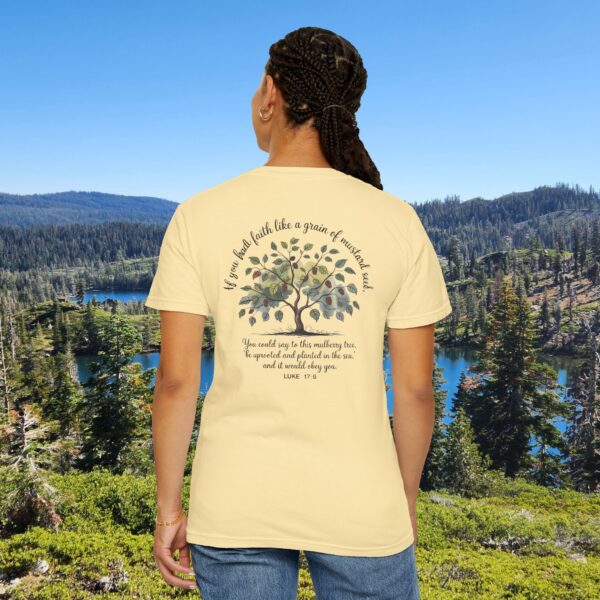 Model of Faith Like a Grain of Mustard Seed Christian T-Shirt - Luke 17:6 18