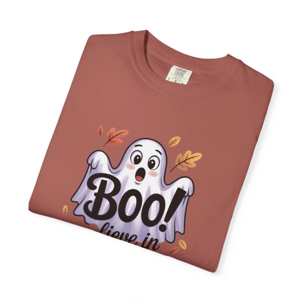 Model of Boo-lieve in Jesus Adorable Ghost Christian T-Shirt 92
