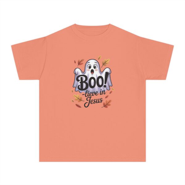 Model of Boo-lieve in Jesus Kids Tee – Fall Christian Shirt Sizes XS to XL 10