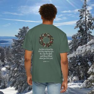 They May Know You Christian T-Shirt - John 17:3 - Image 16